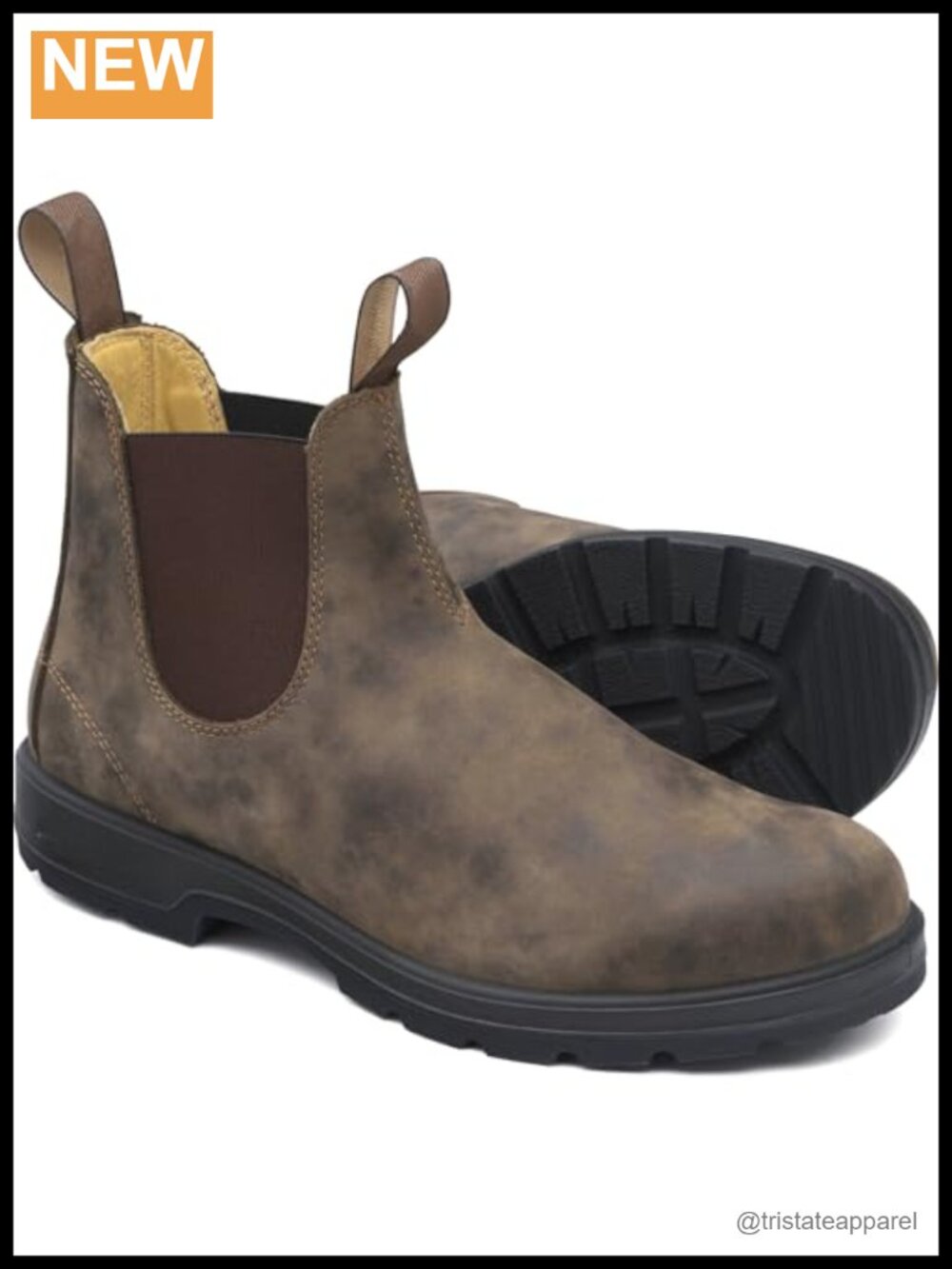 Waterproof Faux Leather Women's Retro Ankle Boots Block Heel Slip-On Chelsea